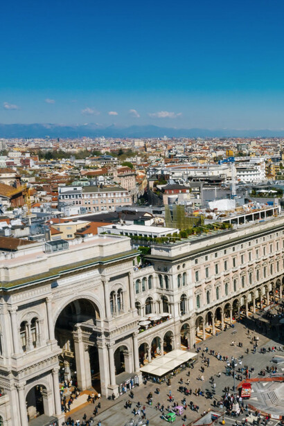 La città di Milano vista dall'alto, Italia 
