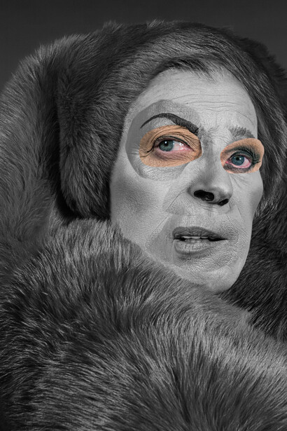 Cindy Sherman, Untitled #646, 2023. Gelatin silver print and chromogenic color print, 101.6 x 75.9 cm / 40 x 29 7/8 in. © Cindy Sherman. Courtesy of the artist and Hauser & Wirth