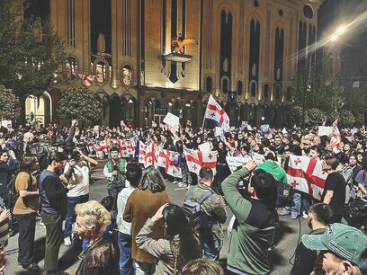 Protests against the law "on foreign influence" ("foreign agent" law, "Russian law", "Putin's law"), Tbilisi 21 April 2024, Georgia