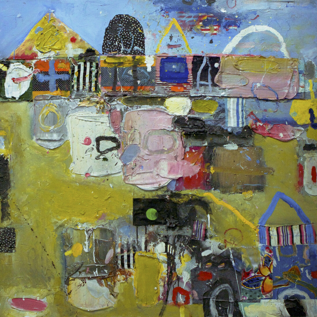 Robert Baribeau, Abstract 55, 1997, acrylic on canvas, 40 x 40 inches. © Robert Baribeau. Courtesy: Anna Zorina Gallery, New York City