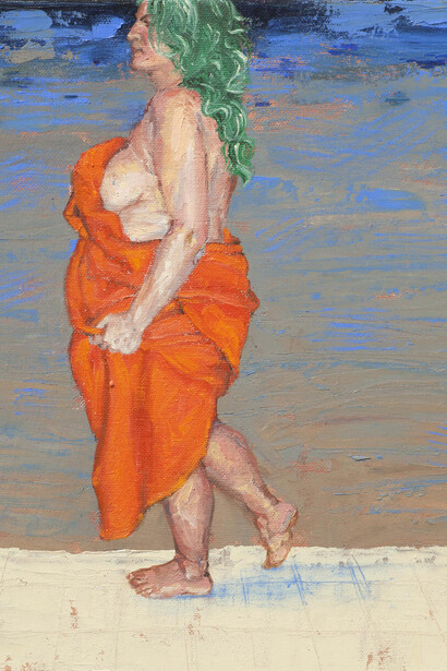 Mira Kliger. Batsheba. Oil on Canvas, 30 x 24 cm