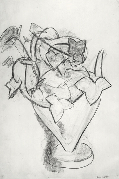 Henri Matisse, Vase de lierre, c. 1915, Charcoal on paper, 22 x 14 4/3 inches, Art © 2015 Succession H. Matisse / Artists Rights Society (ARS), New York