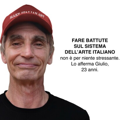 Fare battute sul sistema dell'art e non è per niente stressante