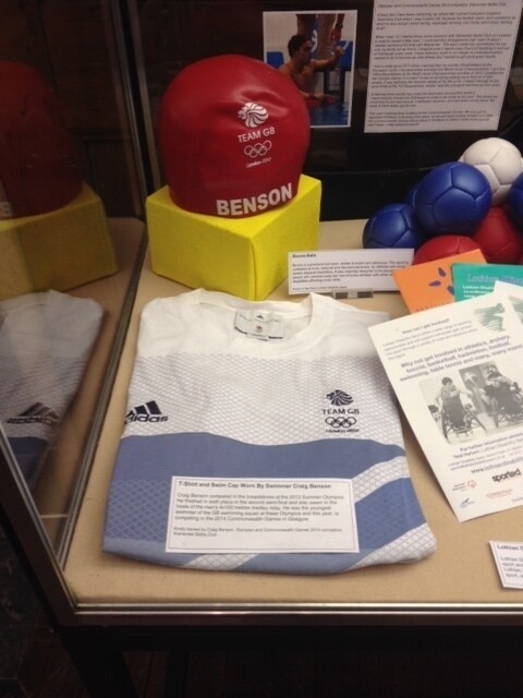 Craig Benson Olympics swimming cap
