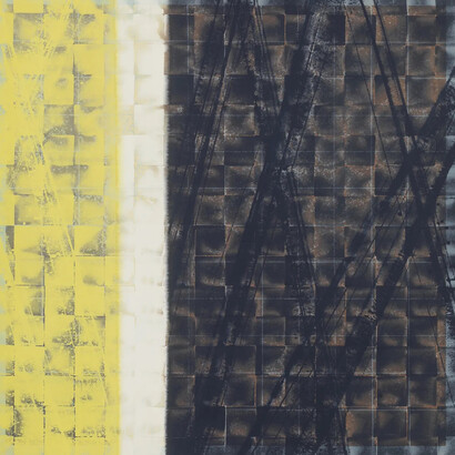 Shigeki Fukumoto, Shijin-sôô: ideal topography for the four taoist direction Gods, Byakko (White tigar), 四神相応 白虎 (detail), 2006. Courtesy of Ippodo Gallery