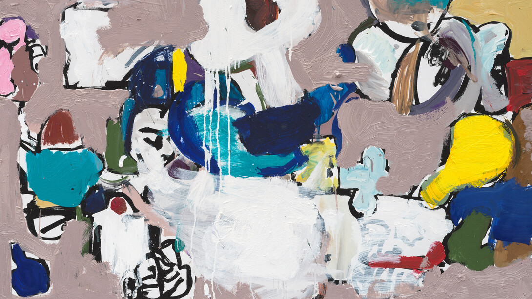 Eddie Martinez, Sandstorm (détail), 2026. Avec l'aimable autorisation de la Galerie Max Hetzler