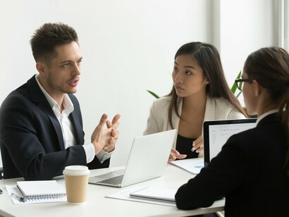 This scene illustrates the matching process in the labor market, where firms assess candidates' skills and productivity, and workers seek optimal roles