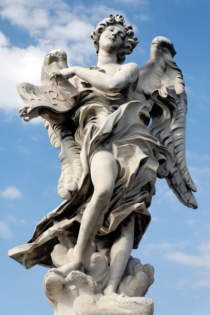 Gian Lorenzo Bernini- Ángel con la inscripción, puente Sant’Angelo