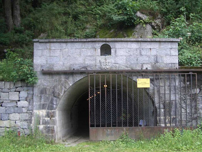 Traversella, ingresso alla miniera