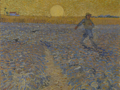 Vincent van Gogh, 'The Sower', 1888, Oil on canvas, 62 x 80 cm, Coll. Kröller-Müller Museum, Otterlo