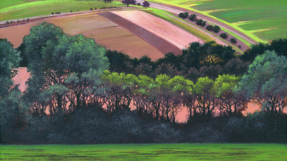 Carol Lawson, Across the river at Alfriston