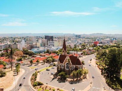 Windhoek is the capital city of Namibia. There is a balance between its design and social surroundings which germinate through its people