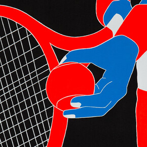 Fosco Grisendi, Confidence #8, acrilico su tela di juta, 2018, cm. 60x80, foto Nicolò Maltoni