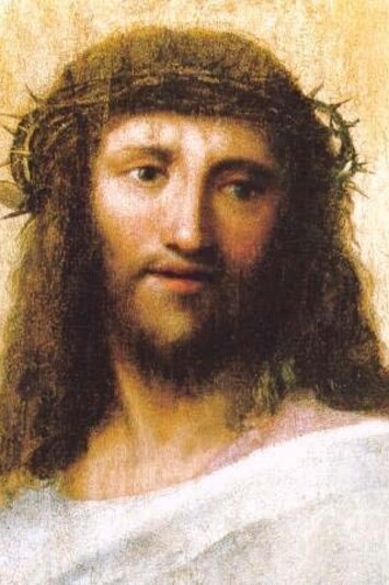 Volto di Cristo, 1518, Antonio da Correggio  (1489–1534), dipinto a olio su tavola