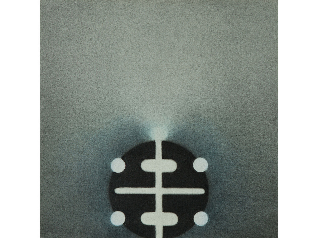 Pete Schulte, Apostasy, 2014, graphite, white ink and pigment on paper, 8 x 8 inches