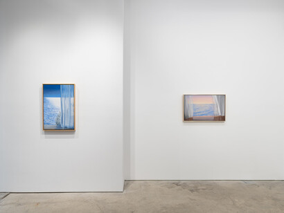 Alice Dalton Brown, The contemplative view, exhibition view. Courtesy of Harper’s Gallery