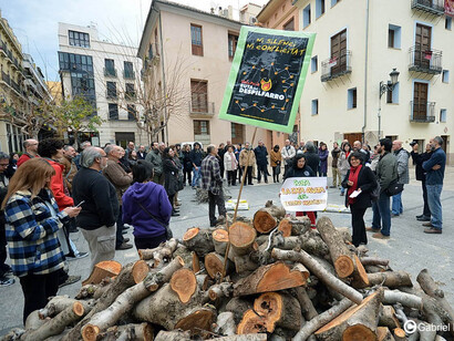 Hoguera que conmemora la primera revuelta obrera de Valencia en el año 1856