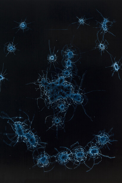 Zhao Zhao Constellations No. 10, 2015, Oil on canvas, 98 1/2 x 78 3/4 in (250 x 200 cm)