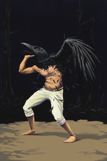 Emmanuel Crespo, Wrestling an angel (detail). Courtesy of Bermudez Projects