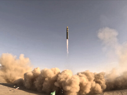 Prueba de misiles balísticos en Irán