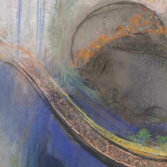 Odilon Redon, Orpheus (detalle), hacia 1905. Cortesía del Museo J. Paul Getty Museum