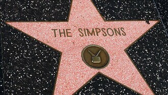 Estrella dedicada a la icónica Simpson en el Paseo de la Fama, Hollywood, California