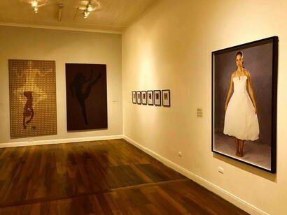 Teorética, «Ejercicios de Autonomía», 2018. Sala con obras de Priscilla Monge. Foto cortesía de TEORéTica
