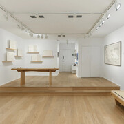 Zhang Xiaoli, Traveller, exhibition view. Courtesy of Fu Qiumeng Fine Art
