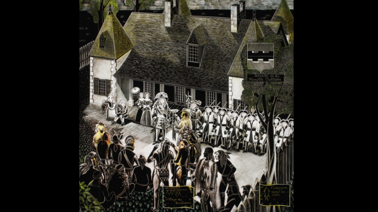 1701 - The Great Peace of Montréal. Courtesy of Pointe-à-Callière
