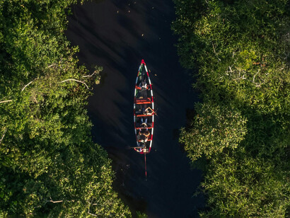 Vista aérea de la selva en Rioja, San Martín, Perú, considerada puerta de entrada a la Amazonía