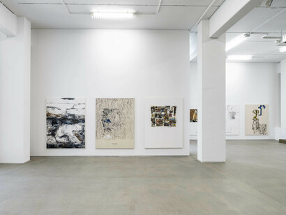 Malte Zenses, Alte eichen, neue bilder, Ausstellungsansicht. Mit freundlicher Genehmigung der G2 Kunsthalle