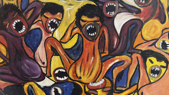 Pintura de Malangatana Nwenya Valente. Mozambique