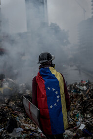 Disturbios del pasado año en las calles de Venezuela