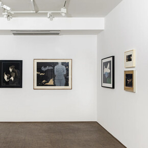 Vasundhara Tewari Broota, Woman song | Looking back, exhibition view. Courtesy of Vadehra Art Gallery