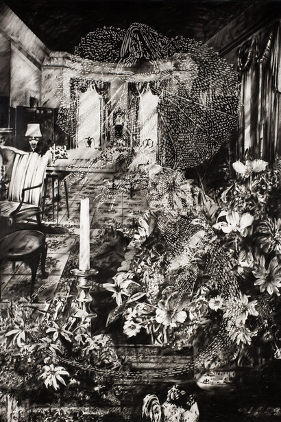 James Drake, A lizard with some flowers, early 1990s. Courtesy of Denver Art Museum