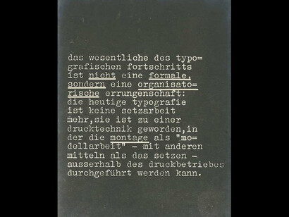 László Moholy-Nagy and New Typography. Courtesy of Kunstbibliothek