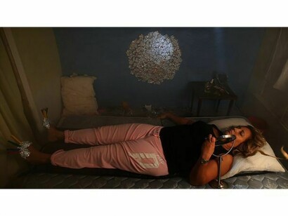 A still from Rottenberg's “Bowls Balls Souls Holes," 2014, that was commissioned and funded in part by the Rose.