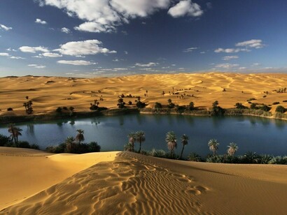 Oasis en el desierto