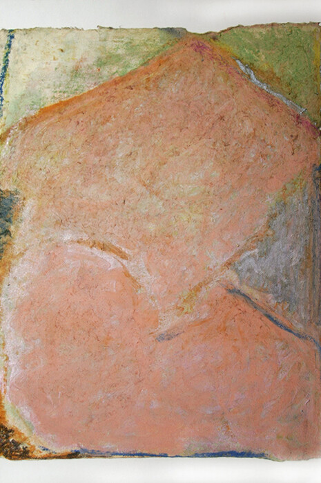 Richards Ruben, Pink a Boob, 1988,  Mixed Media on Paper, 30” x 42”
