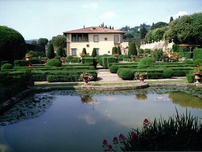 Il laghetto di Villa Gamberaia a Settignano