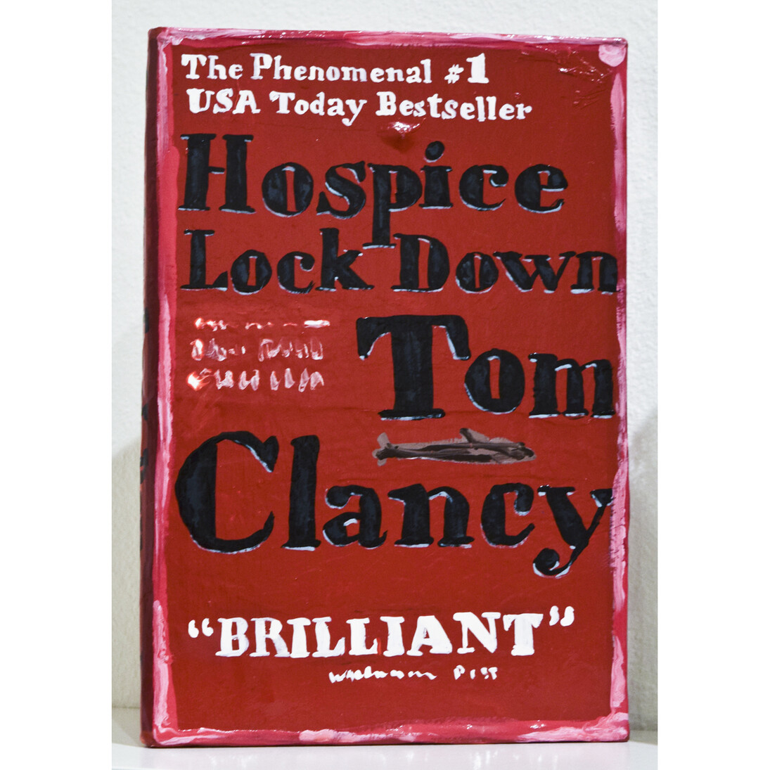 Jean Lowe, Hospice Lock Down, enamel on papier mache. Courtesy of Robischon Gallery
