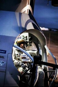 Felix Baumgartner in the Red Bull Stratos capsule © Red Bull GmbH