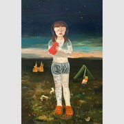 Anne Siems, “Cosmic Sound,” acrylic on panel, 60 x 40 in. Courtesy of the artist and Patricia Rozvar Gallery