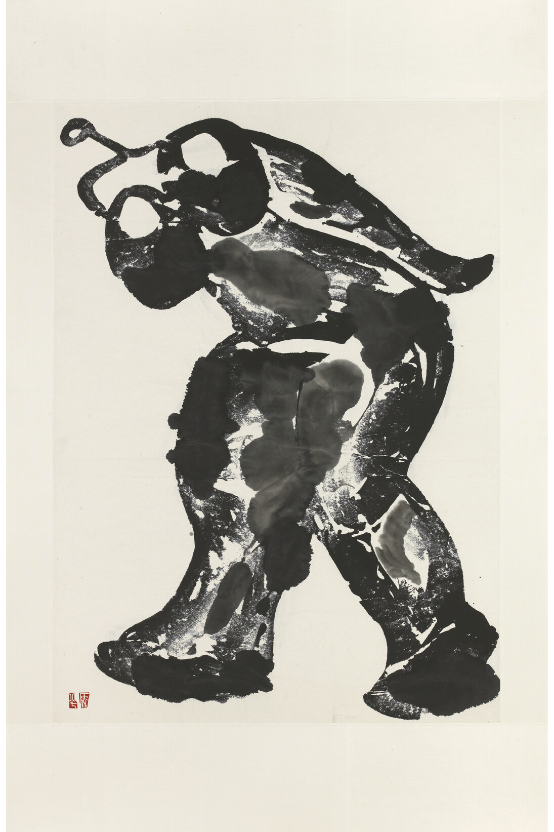 Ma Desheng, Ink Nude 1, 1987, Ink on Chinese paper, 94 x 68.5 cm (37 x 27 in)