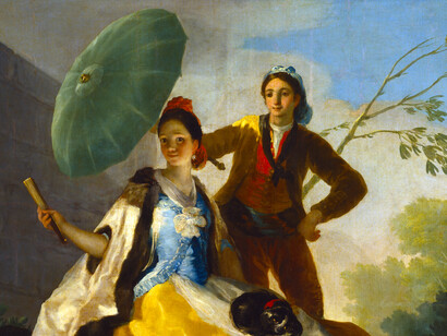 Locus amoenus: «El quitasol» (1777), Goya
