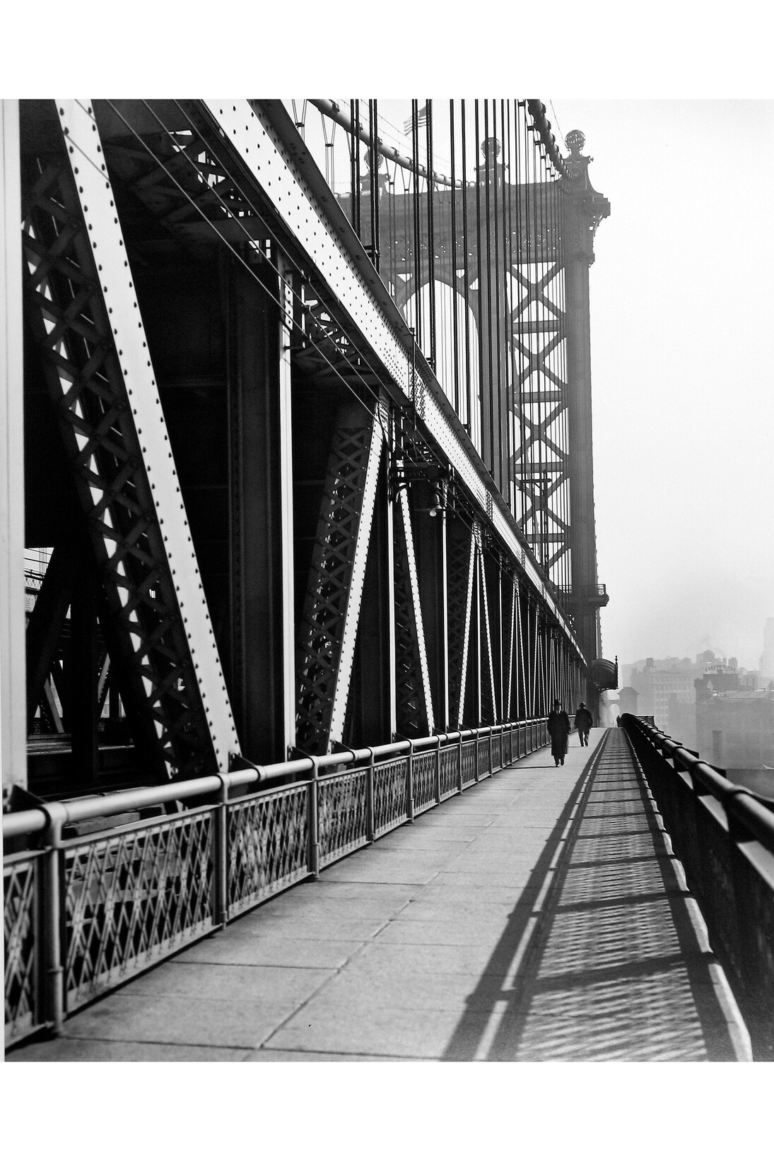 Berenice Abbott, Manhattan Bridge, Lower East Side, NY, 1937 © Estate of Berenice Abbott/Getty Images. Image courtesy of Huxley-Parlour Gallery