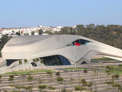 The exterior of the Grand Theatre in Rabat, representing Morocco’s emergence as a global cultural destination