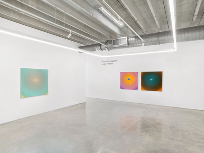 Osamu Kobayashi, Jungle politics, exhibition view. Courtesy of Mindy Solomon Gallery