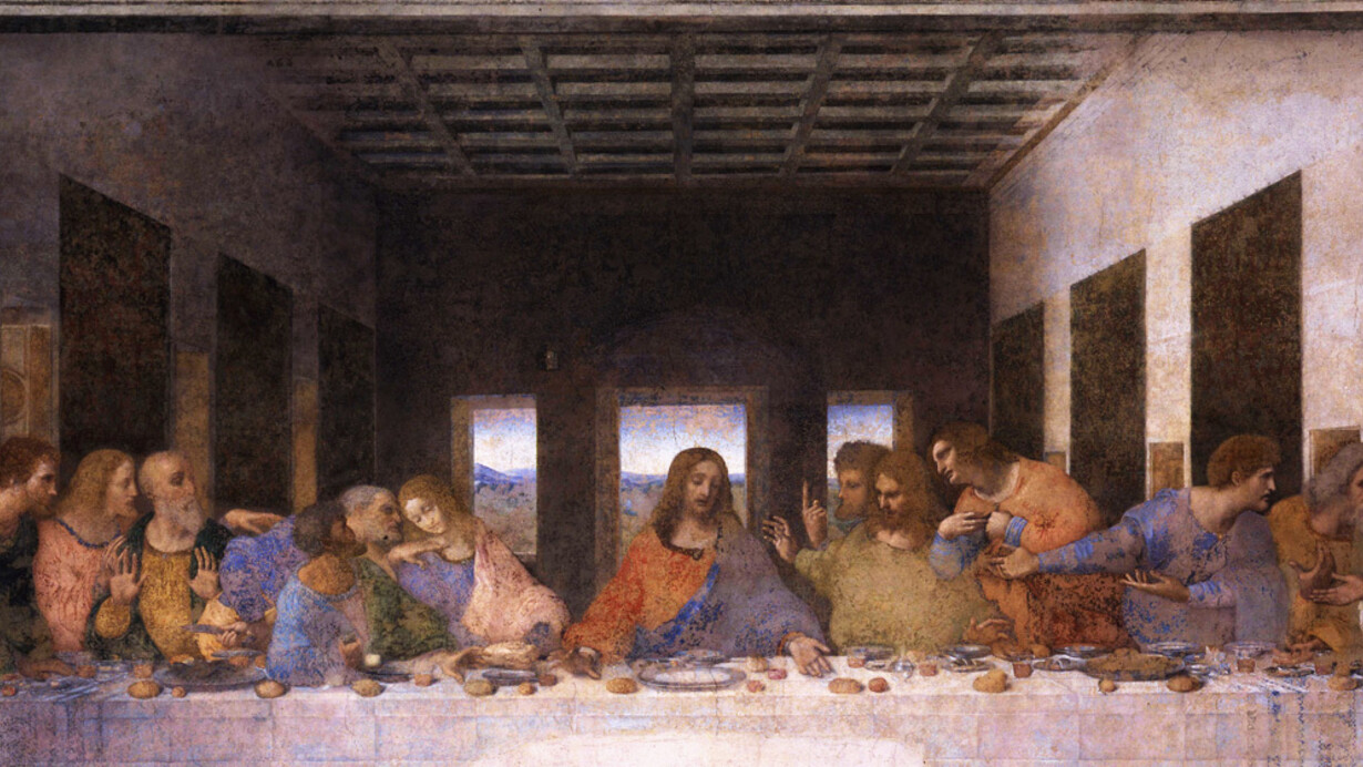 L'ultima cena di Leonardo Da Vinci è conservata nel refettorio o Cenacolo di Santa Maria delle Grazie a Milano