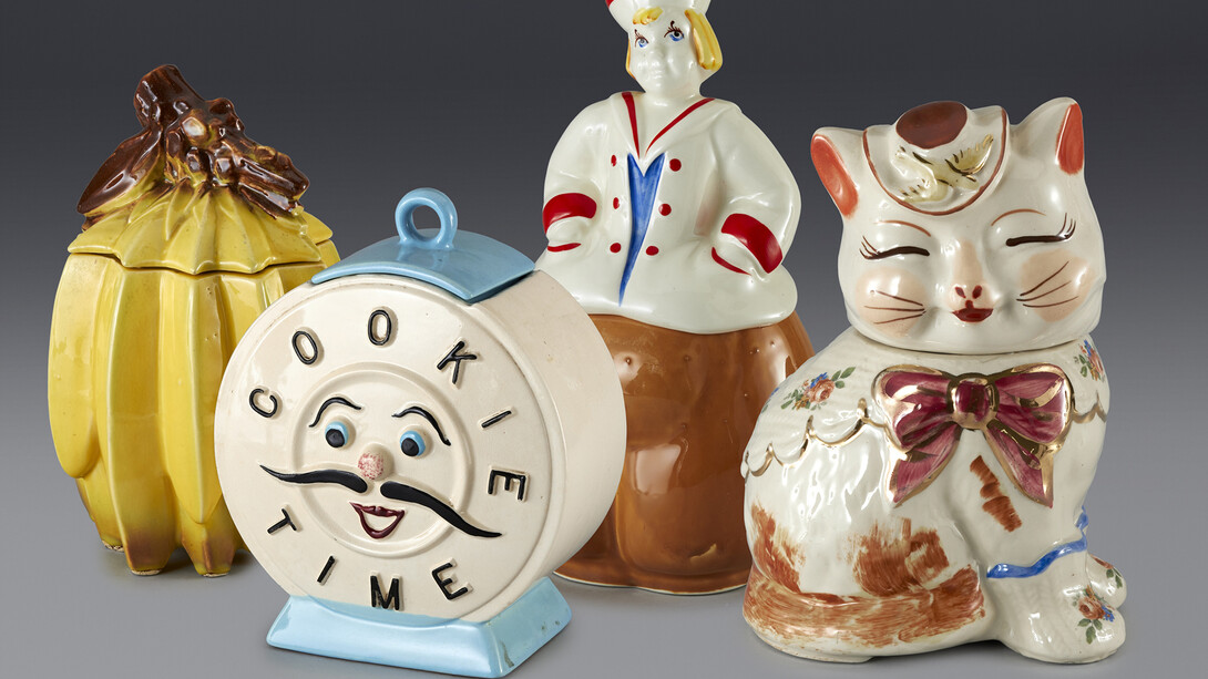Cookie jars formerly in the collection of Andy Warhol. Image courtesy the Movado Group 
